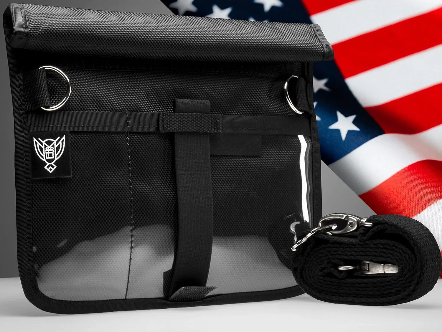 ~ Faraday Bag for Phones and Other Small Electronics (11" x 9") ~ Data Security for Executive Travel ~ Shoulder Strap Included ~ Tracking/Hacking Defense