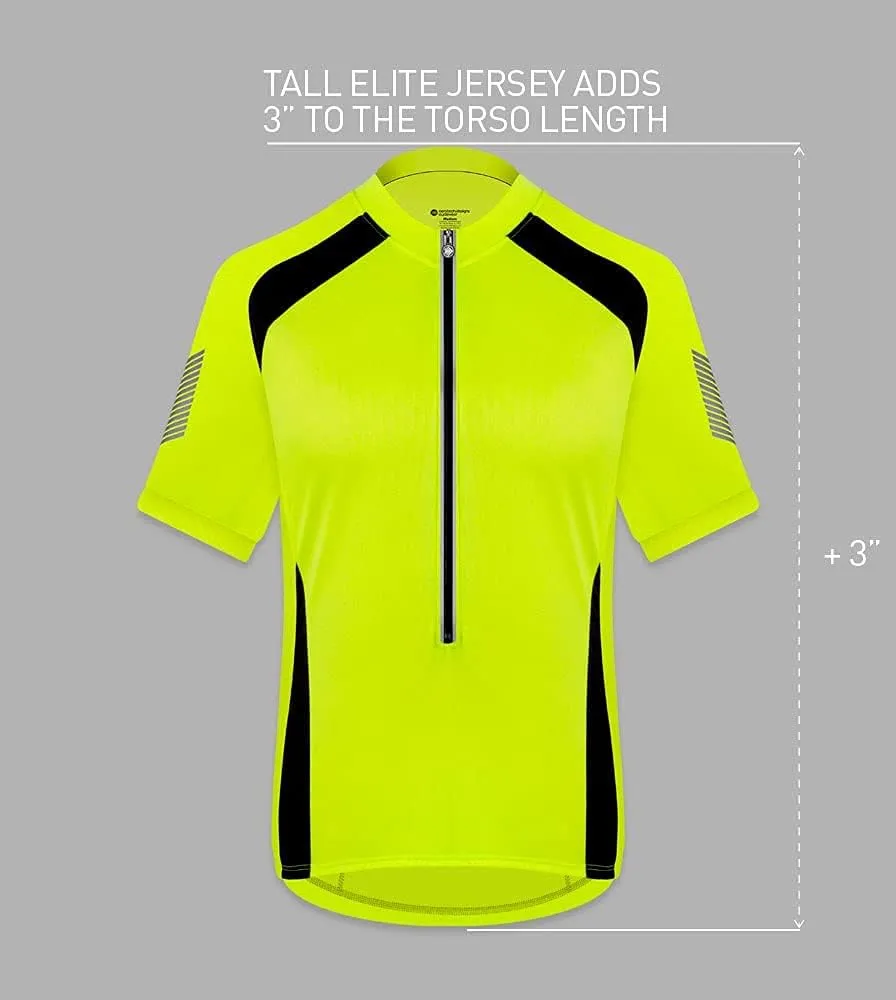 | Men's Elite Cycling Jersey | High Visibility Performance Bike Jersey | Made in USA