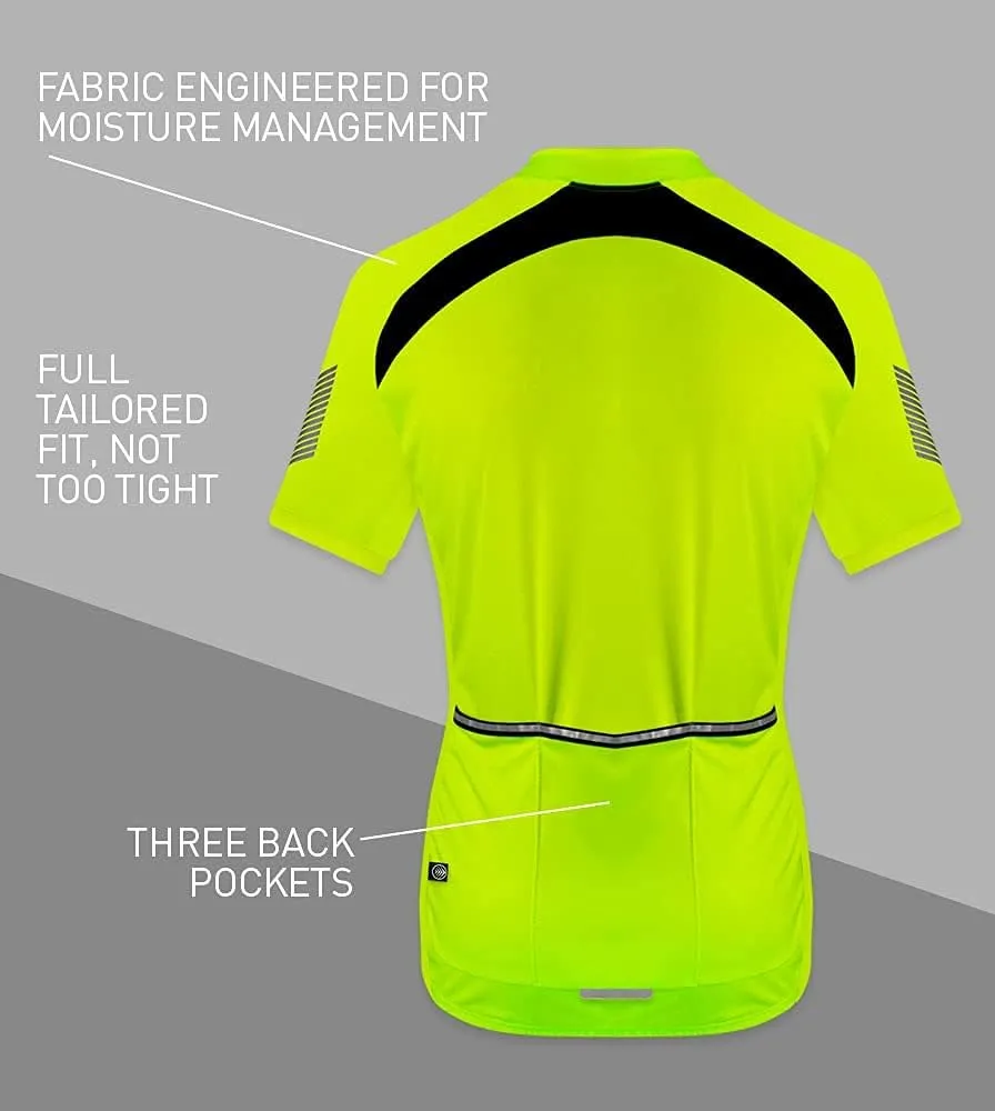 | Men's Elite Cycling Jersey | High Visibility Performance Bike Jersey | Made in USA