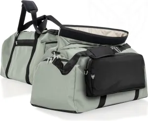 ~ Xecutive Transport Faraday Duffel Bag with Removable XTECH Pouch for Computer Towers and Other Large Electronics ~ Data Security ~ Shoulder Strap Included ~ Silver