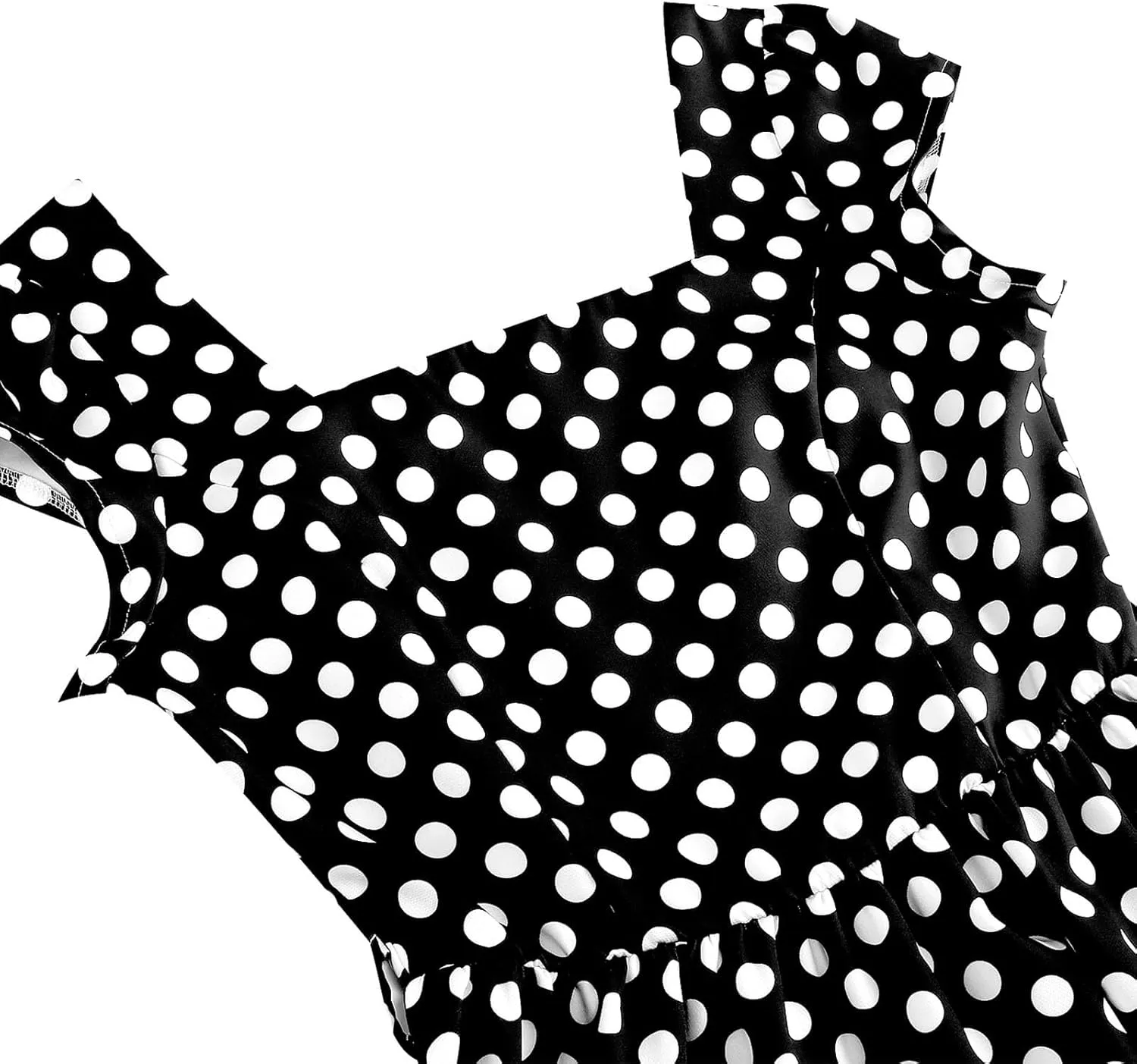 1950s Dress for Women Vintage Elegant Cap Sleeve Polka Dot Cocktail Party Dresses Rockabilly Homecoming Swing Dress