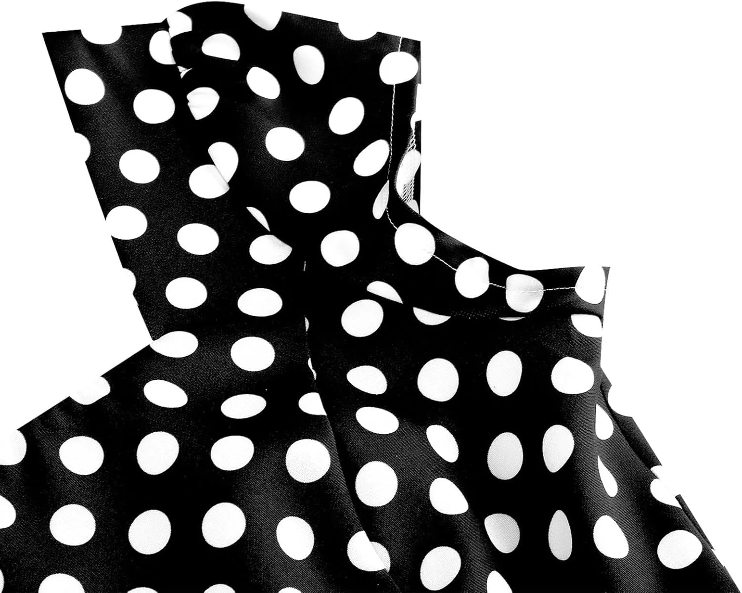 1950s Dress for Women Vintage Elegant Cap Sleeve Polka Dot Cocktail Party Dresses Rockabilly Homecoming Swing Dress