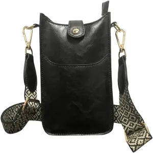 1pcs Jacquard Strap Bag Women's Cross Body Handbags Handbags Cross Body Leather Cross Body Purse.