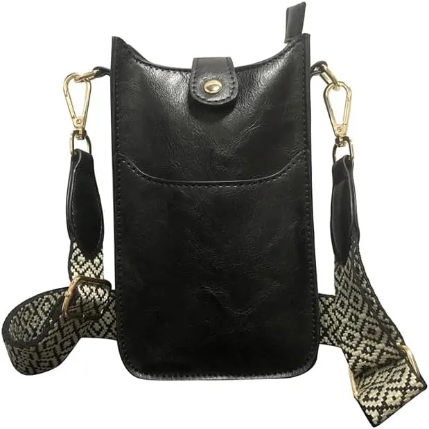 1pcs Jacquard Strap Bag Women's Cross Body Handbags Handbags Cross Body Leather Cross Body Purse.
