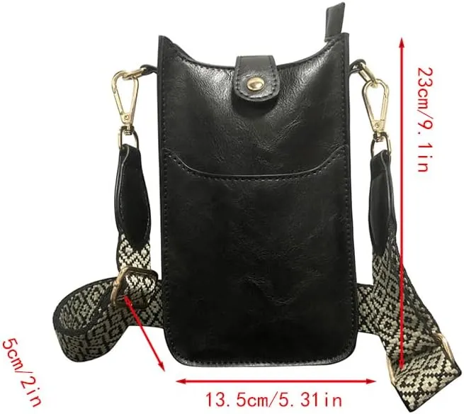 1pcs Jacquard Strap Bag Women's Cross Body Handbags Handbags Cross Body Leather Cross Body Purse.