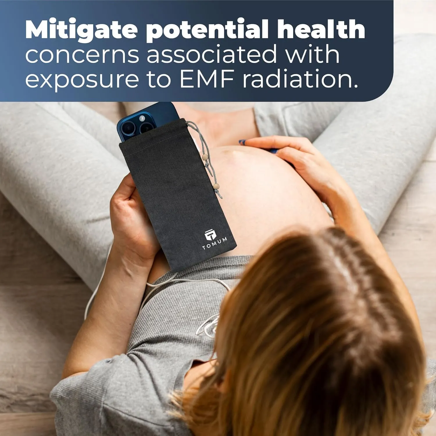 (2 Pack) EMF Shield Sleeve for Cell Phone - EMF Protection Smartphone Pouch - Anti EMP Bag - Signal Reducing Case for Radiation EMF EMP 5G RFID Black