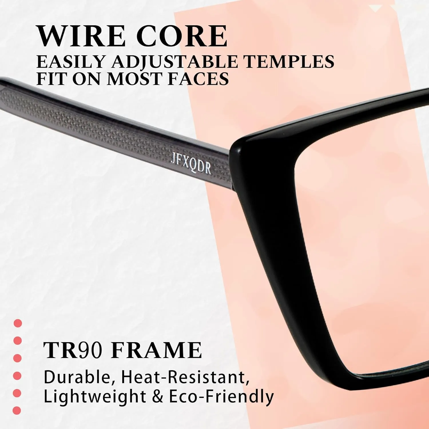 2 Pack Women's Oversized Blue Light Blocking Glasses, Trendy Cat Eye Computer Gaming Eyeglasses Anti Eyestrain & UV Glare RF6204 (Black   Leopard Cateye Frame)