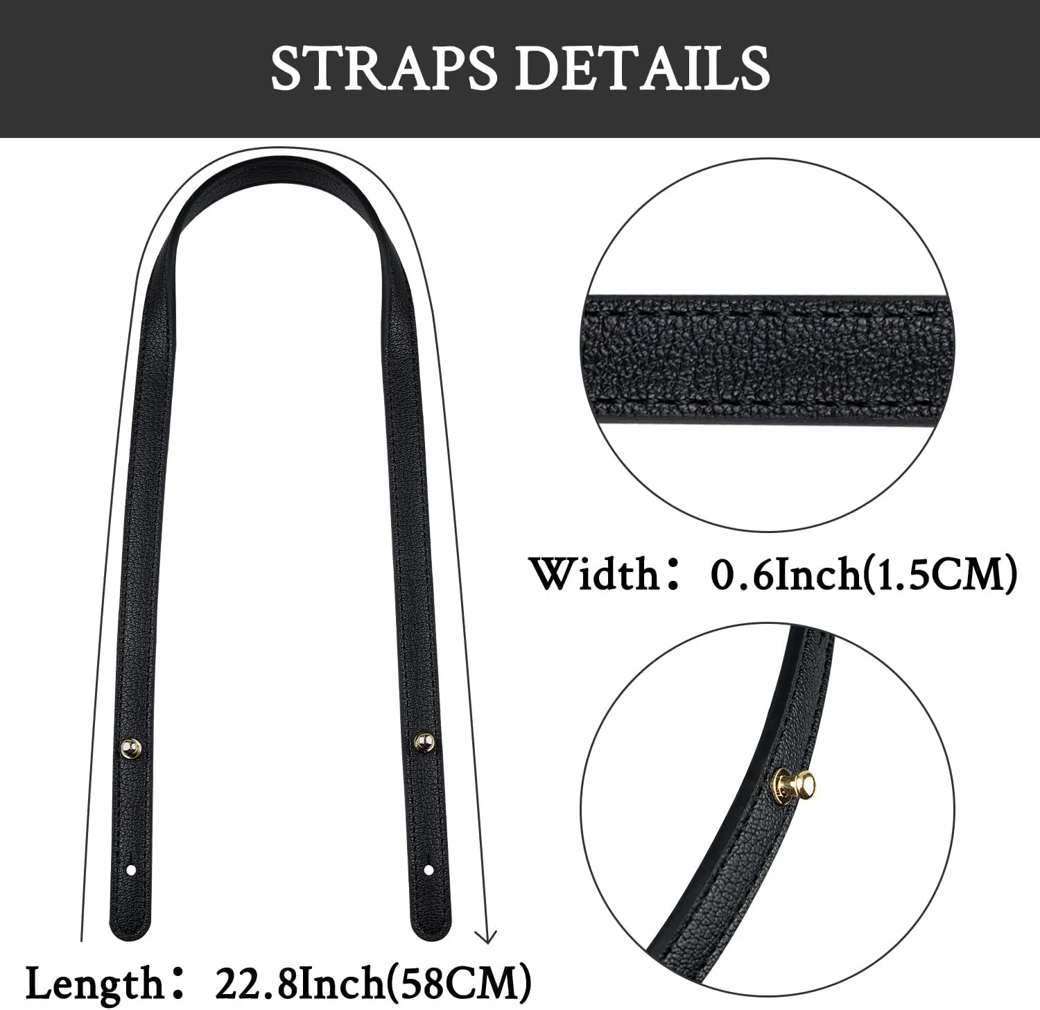 2 Pcs Replacement Straps for Michael Kors Purse with Handbag