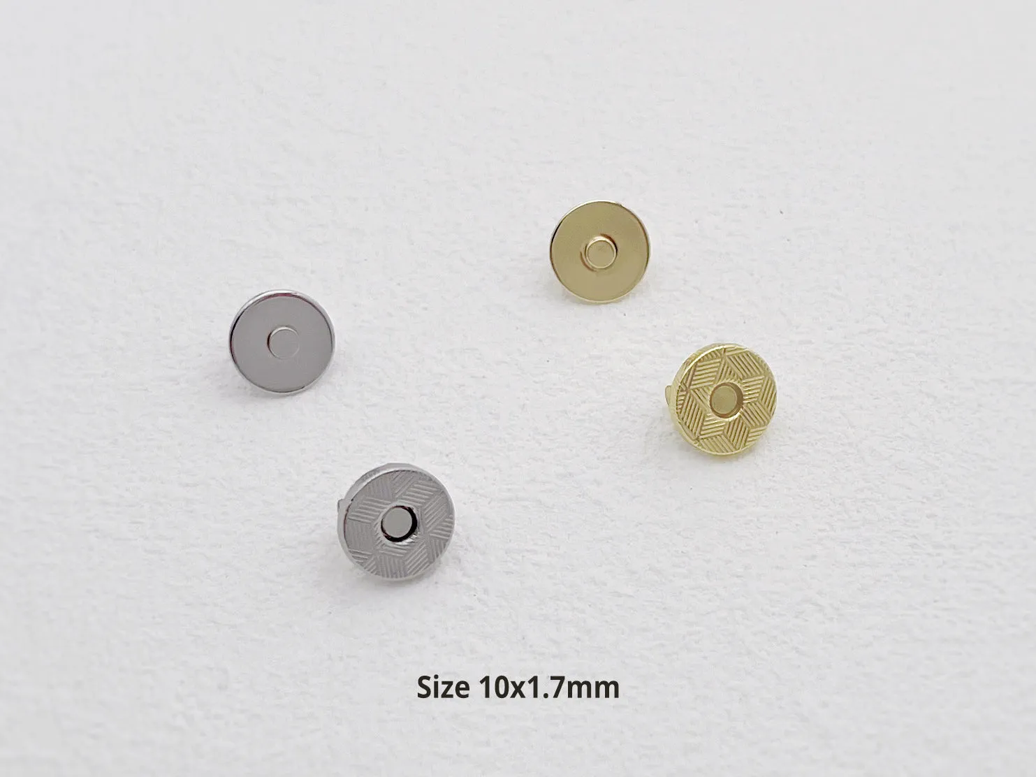 2 X Magnetic Snap Closure,  Magnetic Button 10mm 14mm 18mm