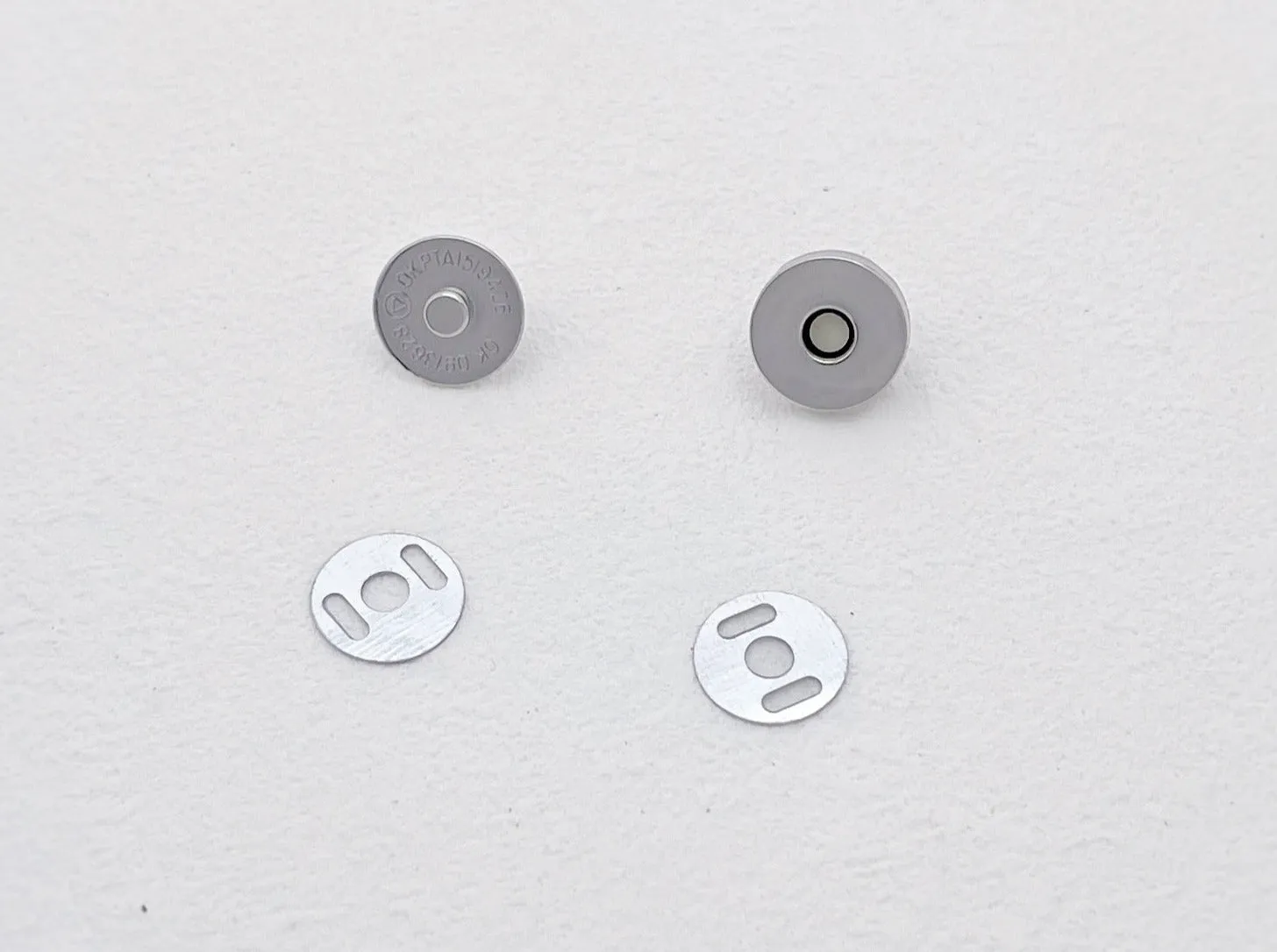 2 X Magnetic Snap Closure,  Magnetic Button 10mm 14mm 18mm