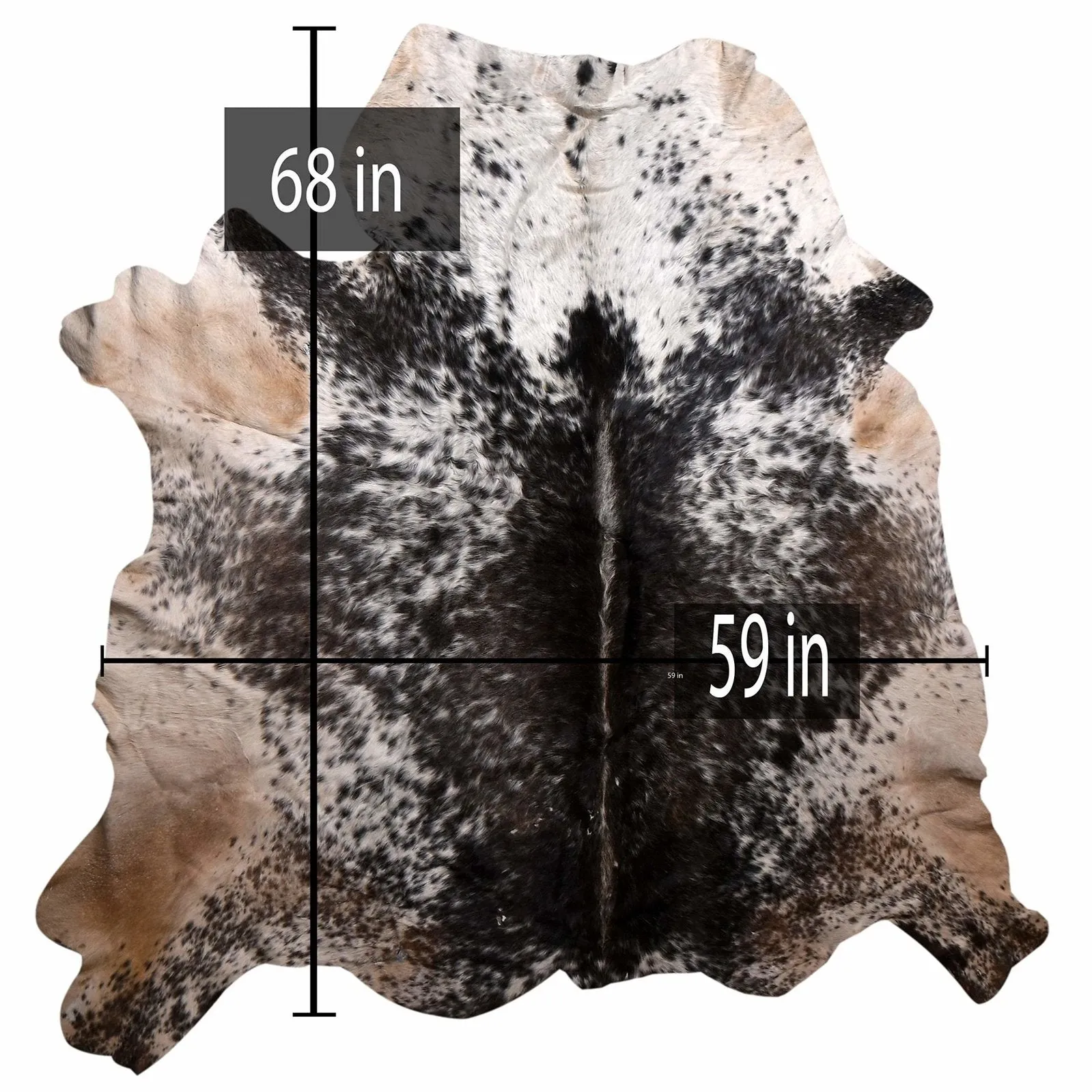 208-7 Cow Skin Hair on Hide 100% Pure Cow Hide Large Decorative/Carpet/Rug/Wall Leather