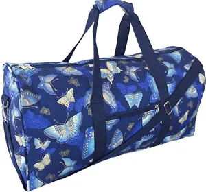 22"" Women Fashion Print Carry-on Duffel Bag (Butterfly-Gold)