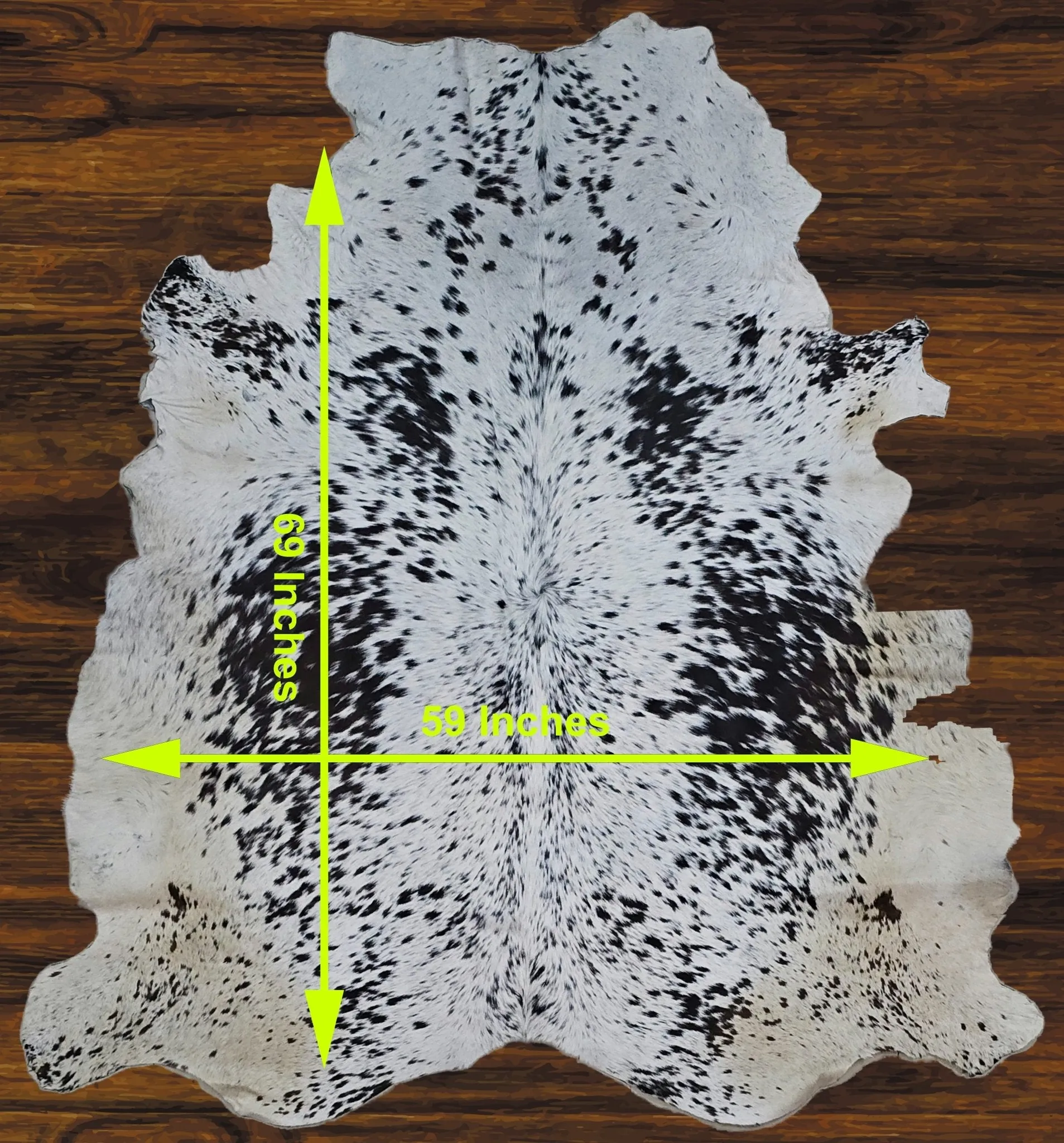 241-15 Cow Skin Hair on Hide 100% Pure Cow Hide Large Decorative/Carpet/Rug/Wall Leather