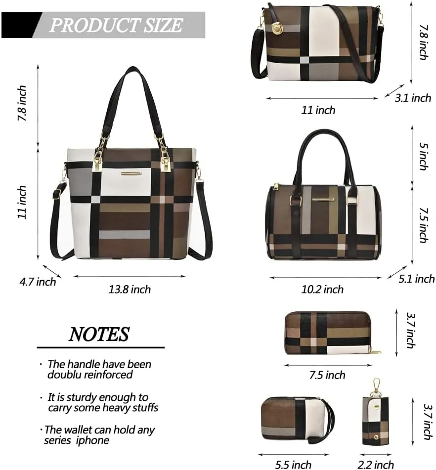 2E-youth Designer Purses and Handbags for Women Satchel Shoulder Bag Tote Top Handle Bag