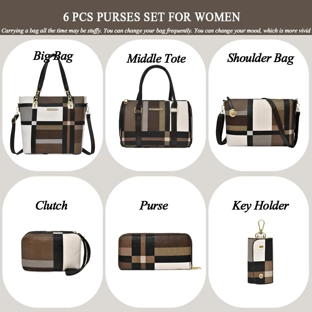 2E-youth Designer Purses and Handbags for Women Satchel Shoulder Bag Tote Top Handle Bag