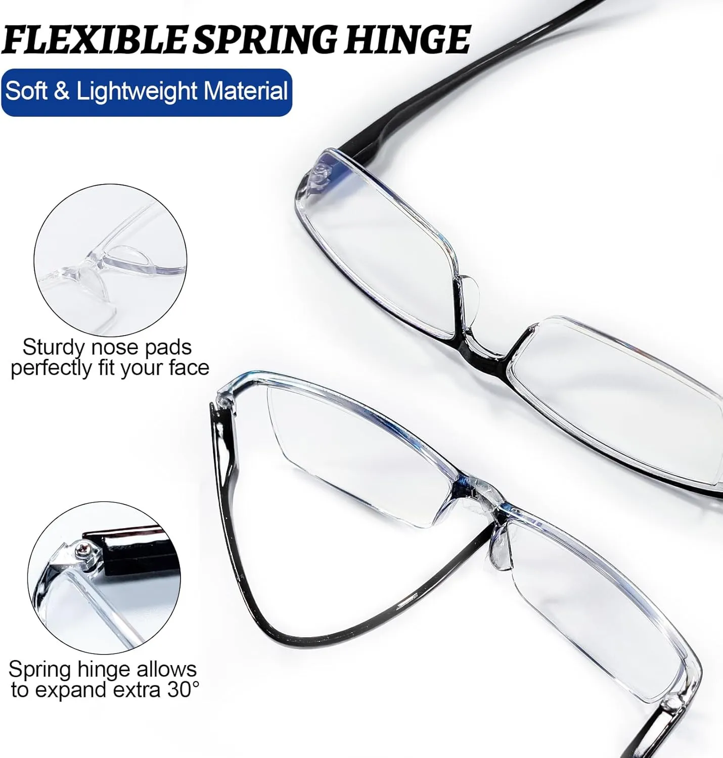 4 Pack Blue Light Blocking Reading Glasses 3.0 Men Women Glare UV Filter Computer Readers 1.00 1.25 1.50 1.75 2.00 2.25 2.50 2.75 3.00 3.50 4.00