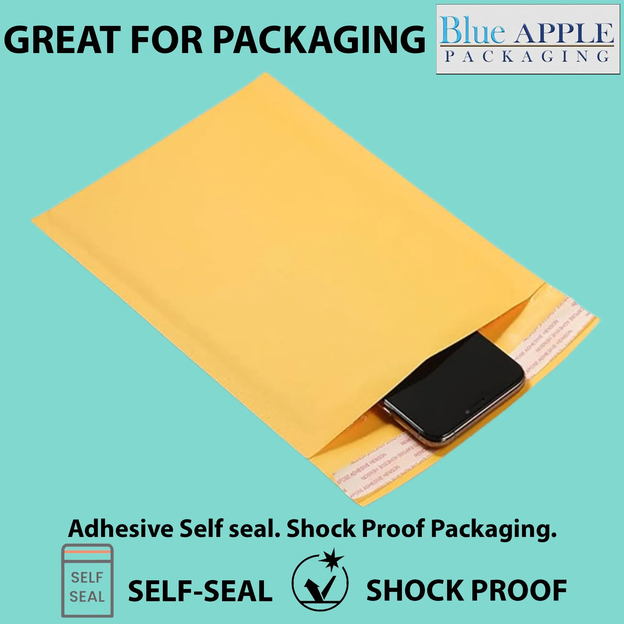 5X10 inches Kraft Bubble Mailer #00 Shipping Envelopes