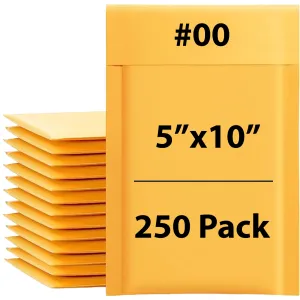 5X10 inches Kraft Bubble Mailer #00 Shipping Envelopes