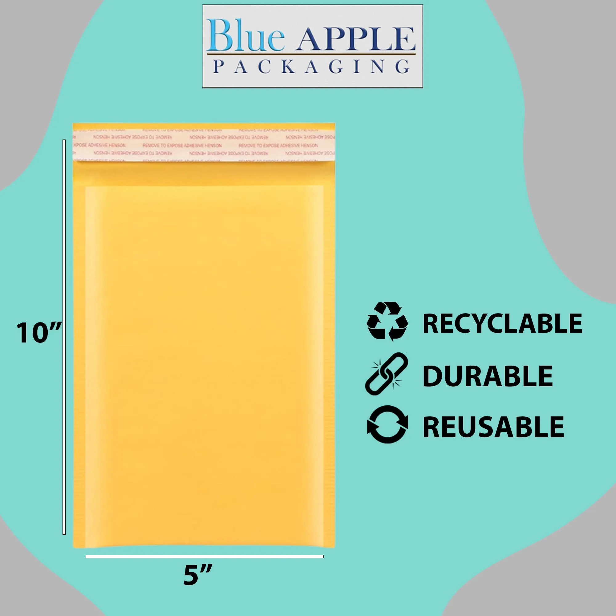 5X10 inches Kraft Bubble Mailer #00 Shipping Envelopes