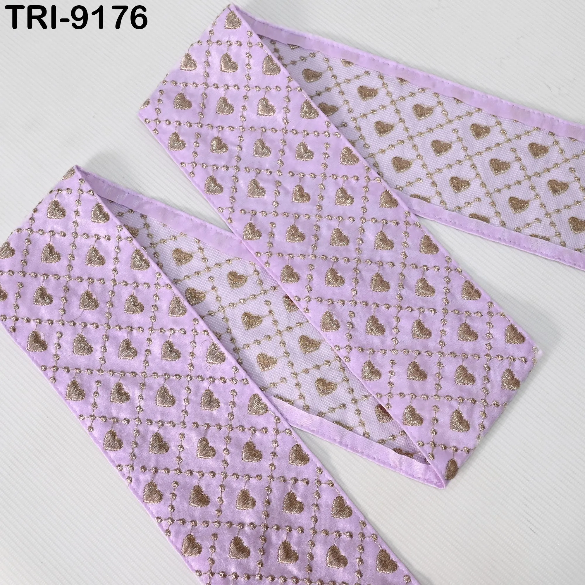 9 Yard Embroidery Ribbon Fabric Trim 10cm Saree Border DIY Crafting Sari Sewing Tote Bags Home Decor Embellishment Historic Costumes