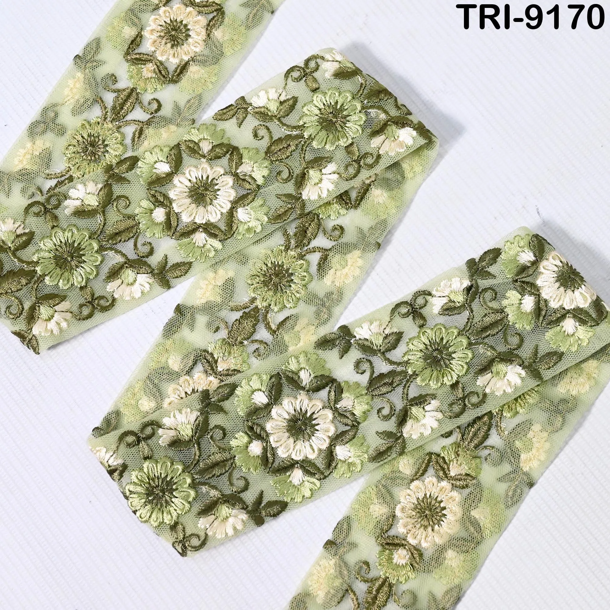 9 Yard Indian 6cm Embroidered Trim Embroidery Saree Ribbon Cushions Sewing Crafting Embellishments Sari Trimmings Border Curtain Home Décor