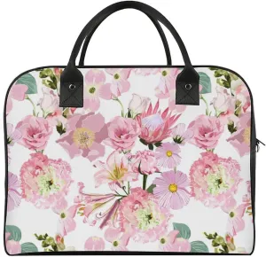 Adult Shoulder Nylon Colorful Butterfly Office Handbag for Travel 13" X 19" X 8"