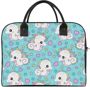 Adult Shoulder Nylon Colorful Butterfly Office Handbag for Travel 13" X 19" X 8"
