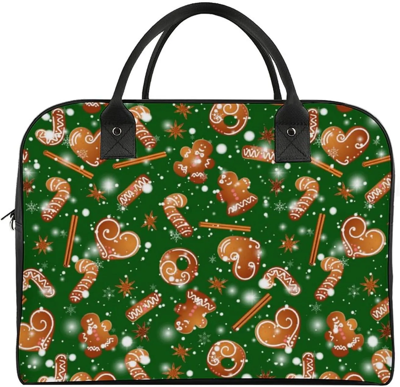 Adults Large Capacity Nylon Colorful Butterfly Elegant Handbag for Traveling 13" X 19" X 8"