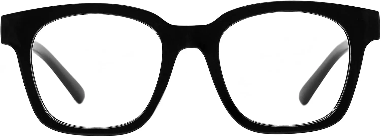 AEZUNI Larger Glasses Women Square Frame Clean Lens