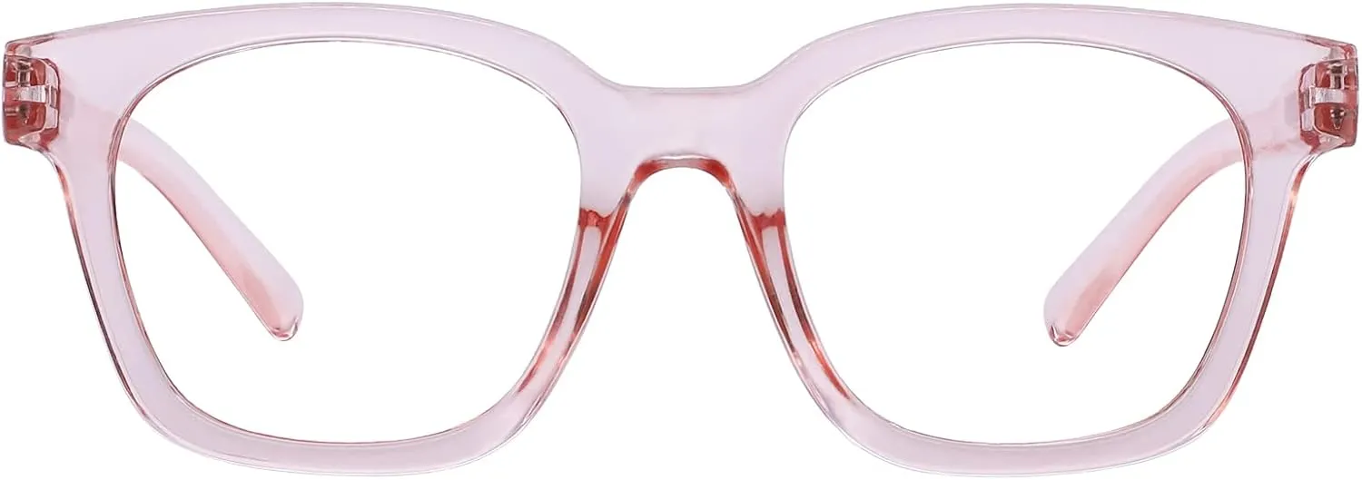 AEZUNI Larger Glasses Women Square Frame Clean Lens