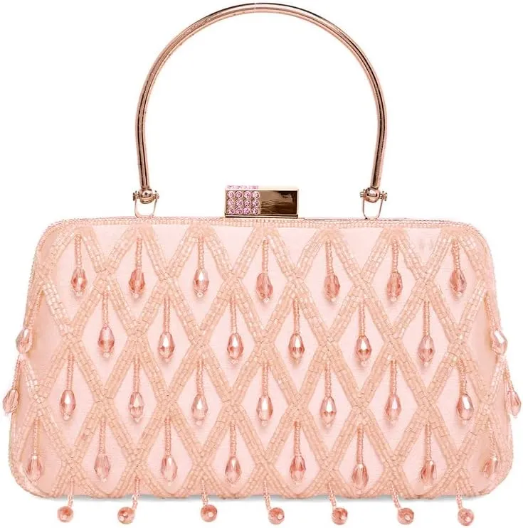 Aheli Clutch Purses Gift for Women Handmade Evening Sling Handbag Stylish Bridal Fashion Bag
