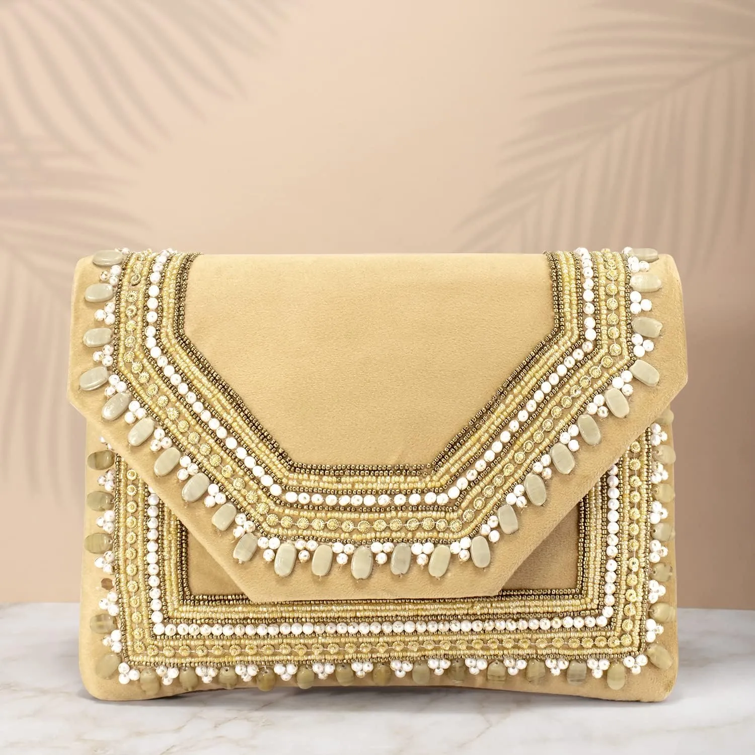 Aheli Clutch Women's Purse Bridal Bag for Casual Detachable Strap Evening Sling Bag Gift for Women