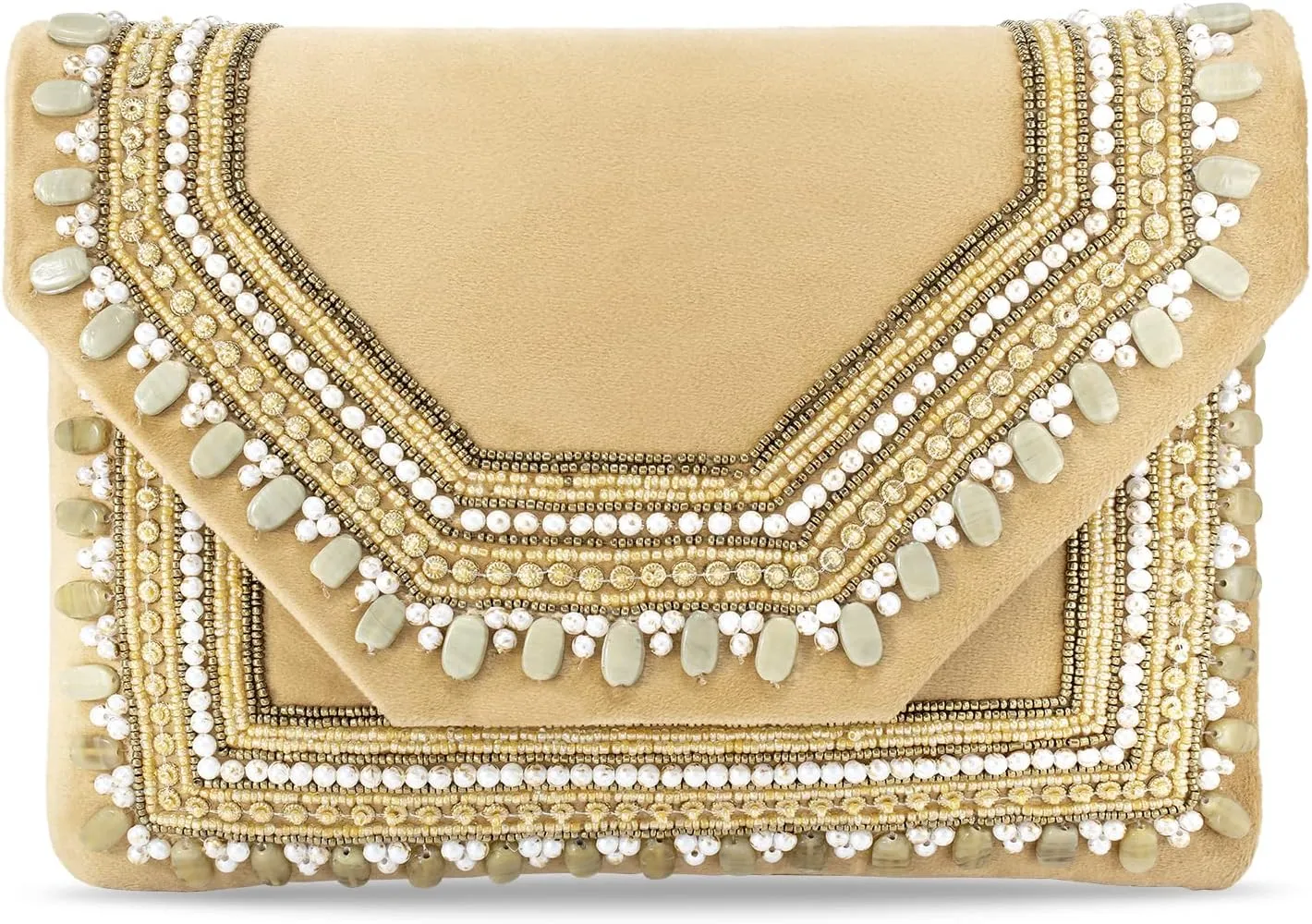 Aheli Clutch Women's Purse Bridal Bag for Casual Detachable Strap Evening Sling Bag Gift for Women