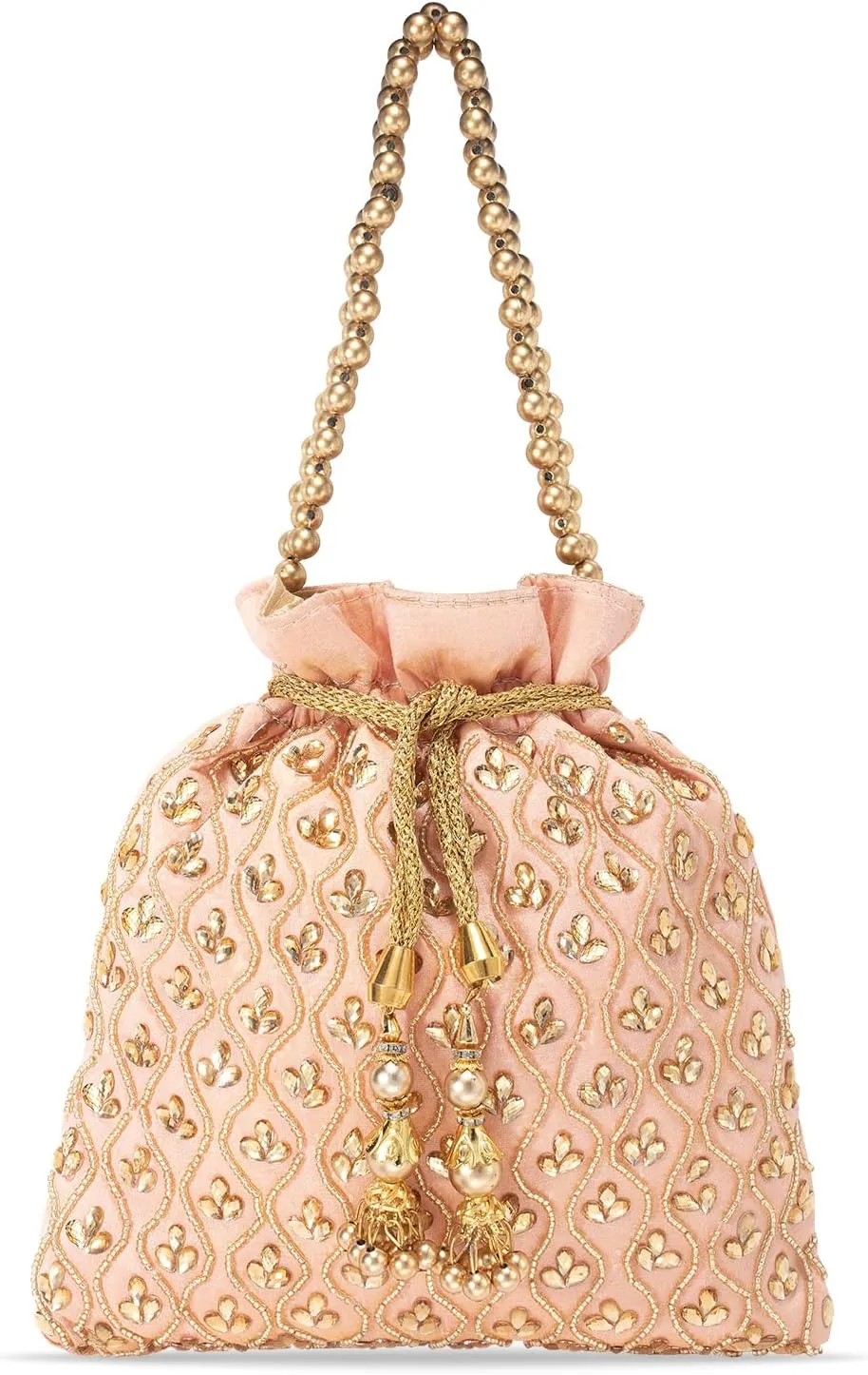 Aheli Potli Purses Gift for Women Handmade Evening Handbag Stylish Bridal Fashion Wristlet