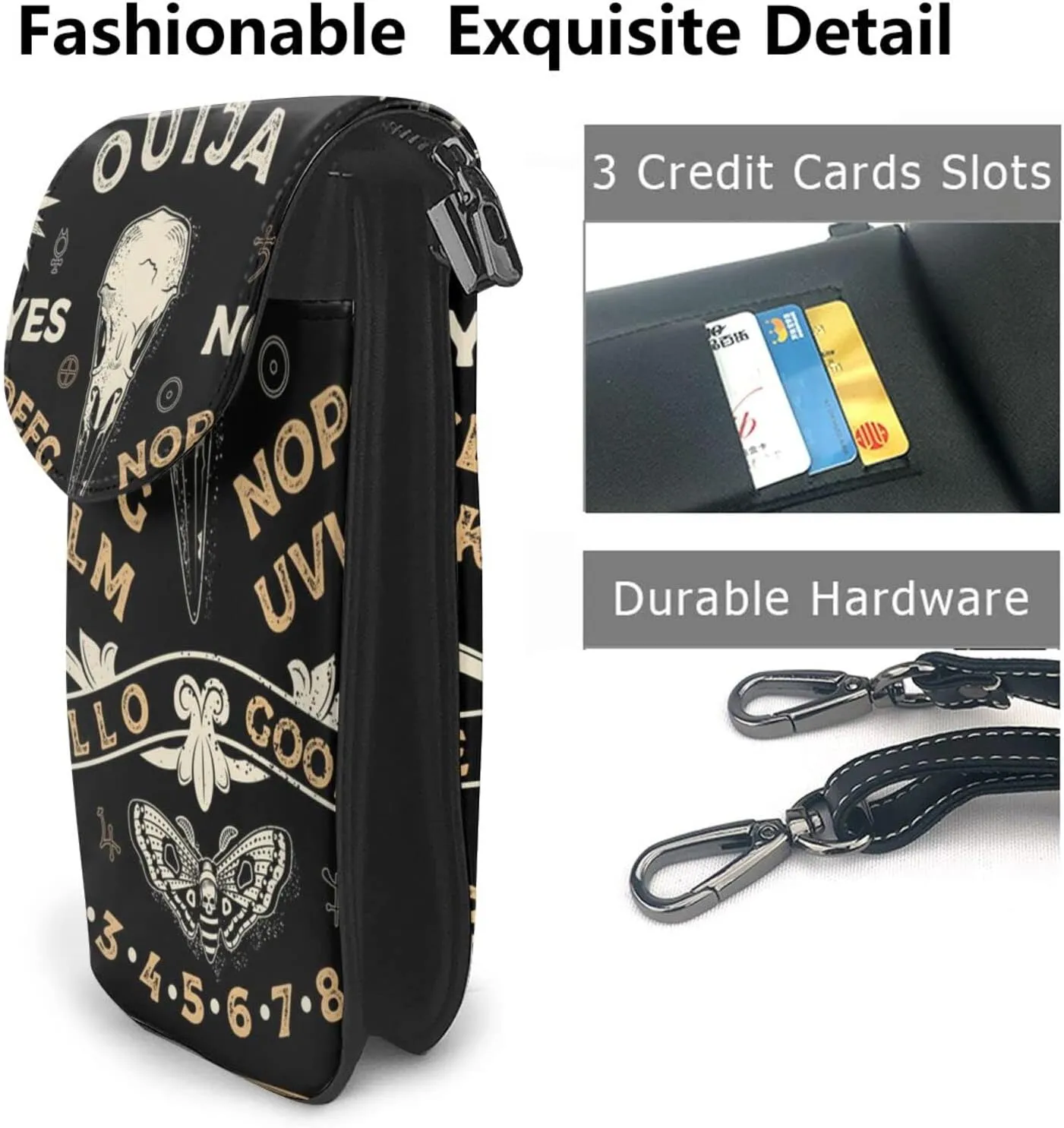 Aiyoolee Women Crossbody Cell Phone Bags Wallet Small Leather Adjustable Shoulder Bag