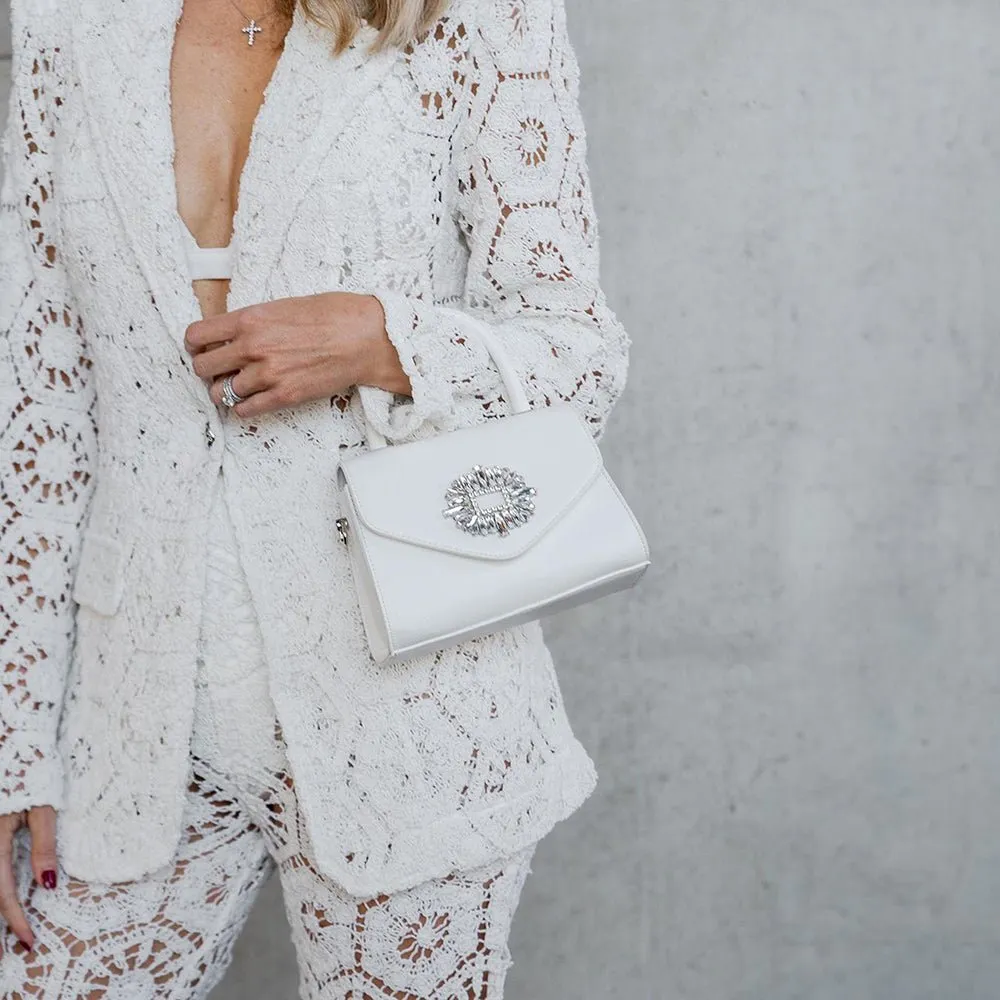 ALEJANDRA Embellished Top Handle