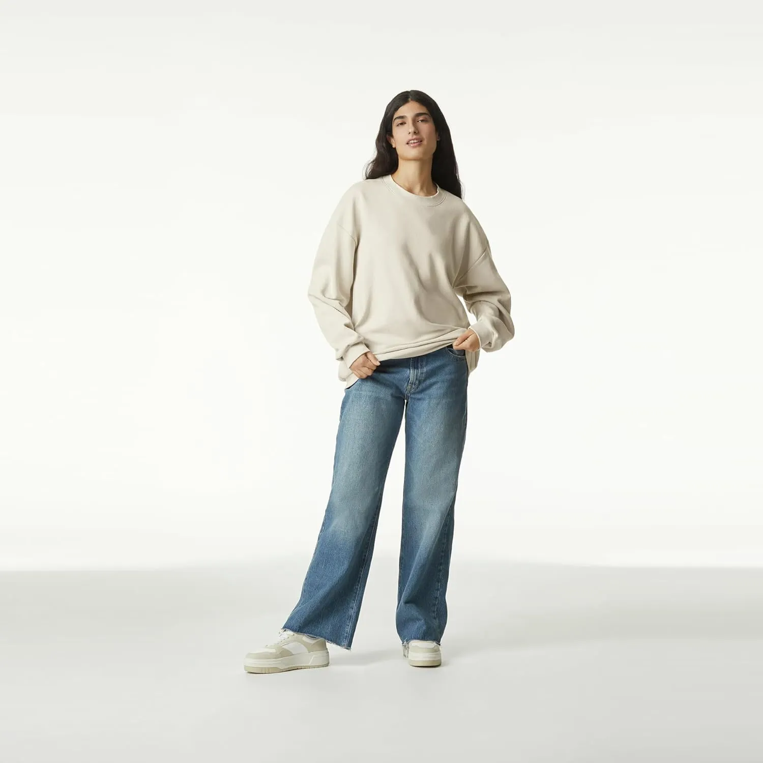 American Apparel Adult ReFlex Fleece Crewneck Sweatshirt, GRF496AA