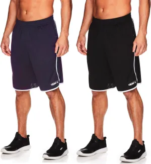 AND1 Men's Drop Needle Shorts, 2-Pack - Comfortable Athletic Performance Basketball Shorts