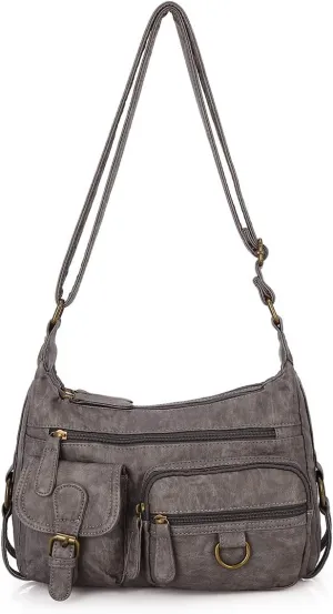 Angel Barcelo Cross body Shoulder Bag Women Soft PU Leather Purses and Handbags