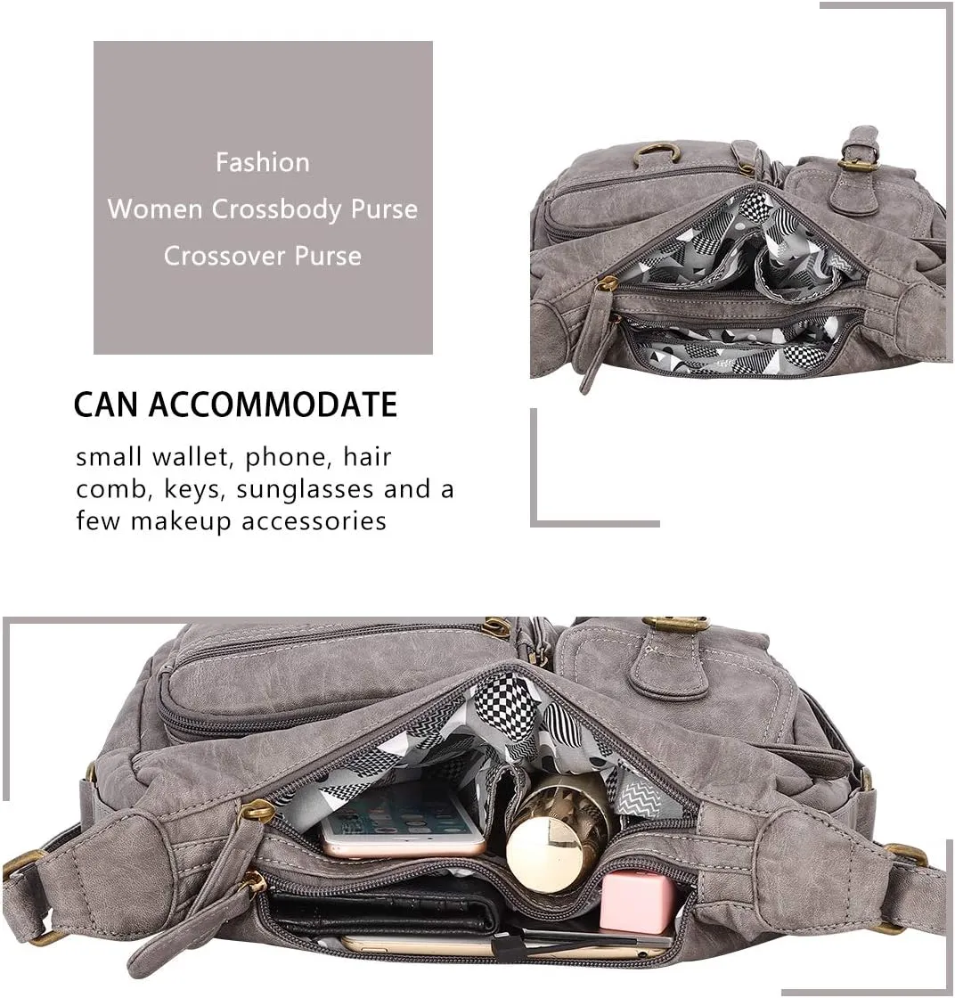 Angel Barcelo Cross body Shoulder Bag Women Soft PU Leather Purses and Handbags