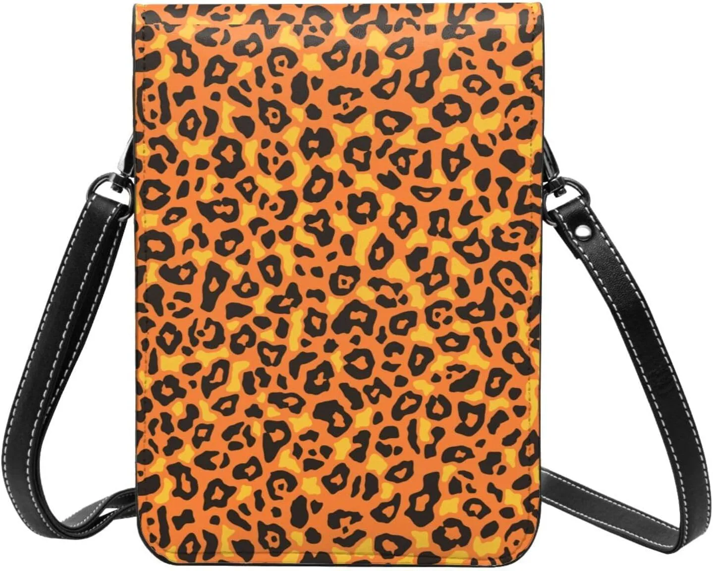 Animals Footprints Cat Dogs Leather Crossbody Phone Purse for Women Cute Wallet Bags Lightweight Mini Sling Bag