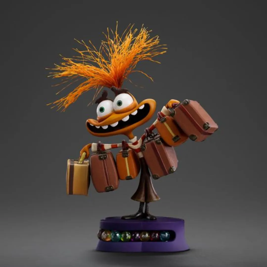 Anxiety Inside Out 2 Statue By Iron Studios