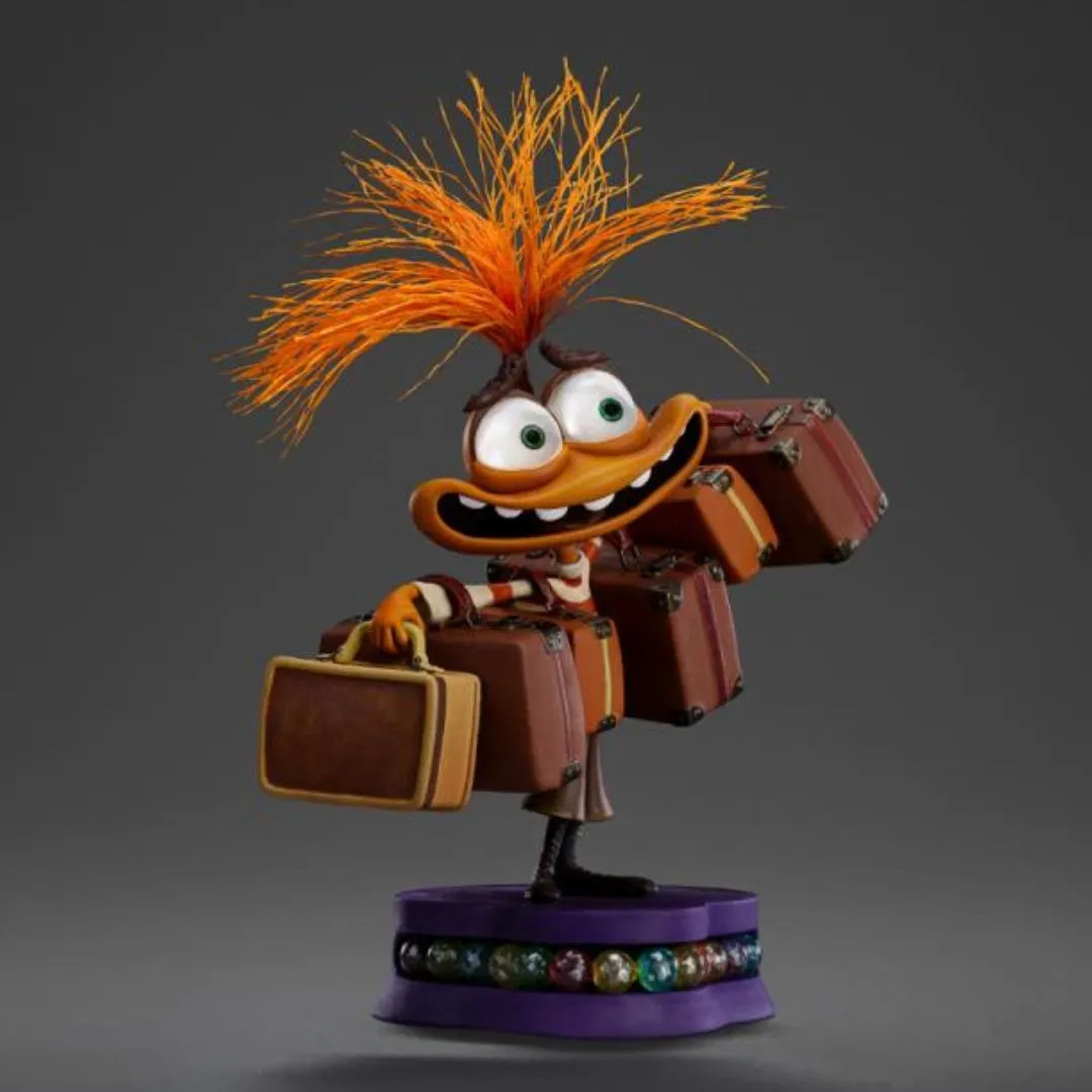 Anxiety Inside Out 2 Statue By Iron Studios