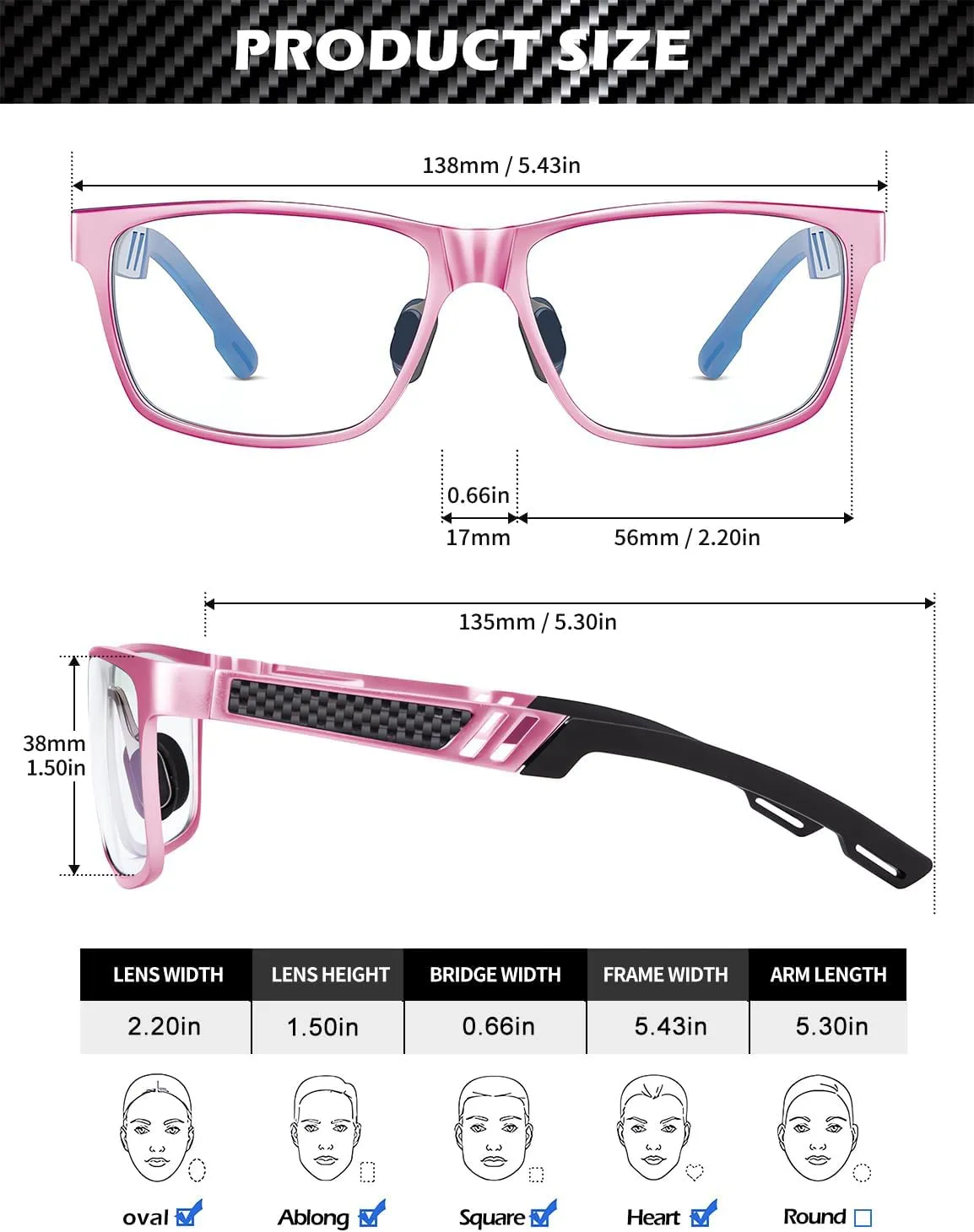ANYLUV Reading Glasses Men Women Blue Light Blocking, Premium Mens Reading Glasses Al-mg Frame with Spring Hinge Anti Glare