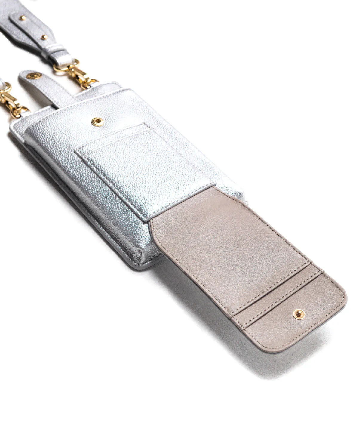 ATHENA PHONE BAG IN SILVER