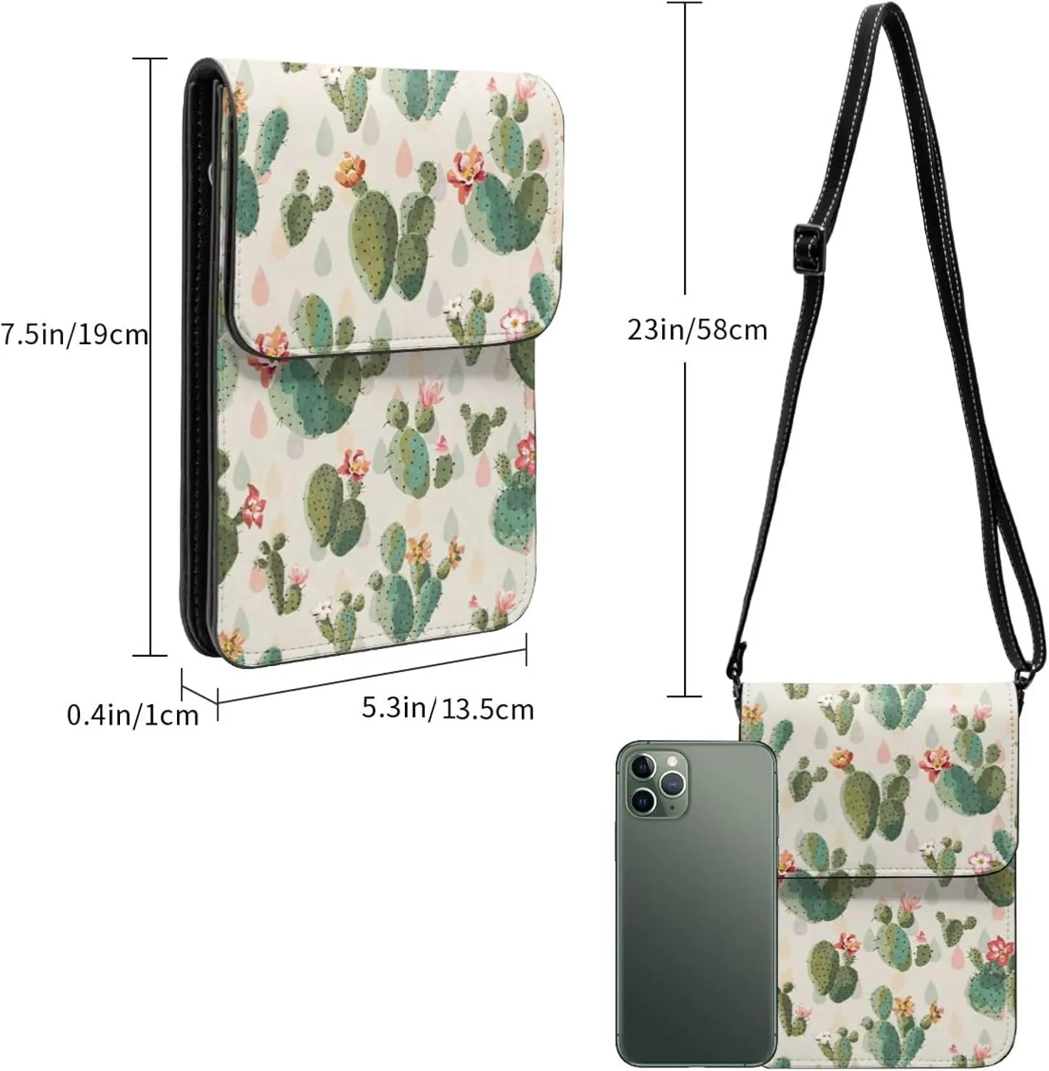 Autism Awareness Leather Crossbody Cell Phone Purse Small Wallet Bags Adjustable Phone Bag for Women