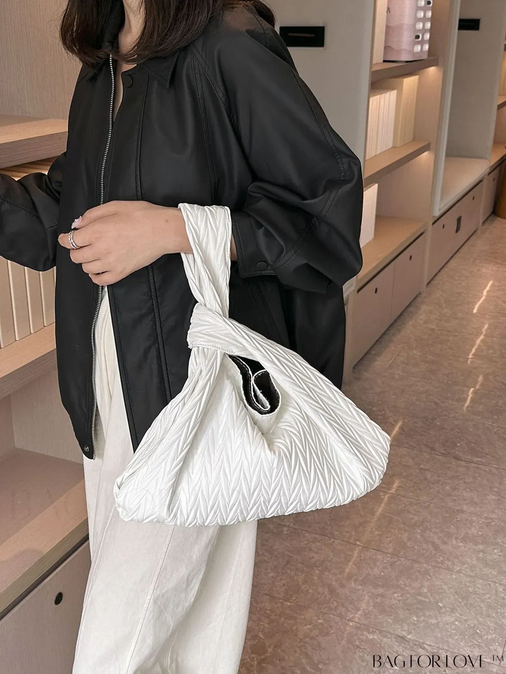 BagForLove - 2023 Summer New Arrival Cloud Shaped Ruched Tote & Underarm Bag - Exclusively for Women