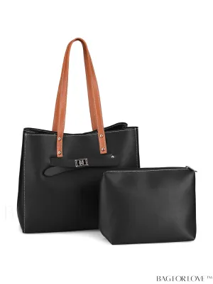 BagForLove - ATARNI Womens Large Capacity PU Shoulder Tote and Handbag Set