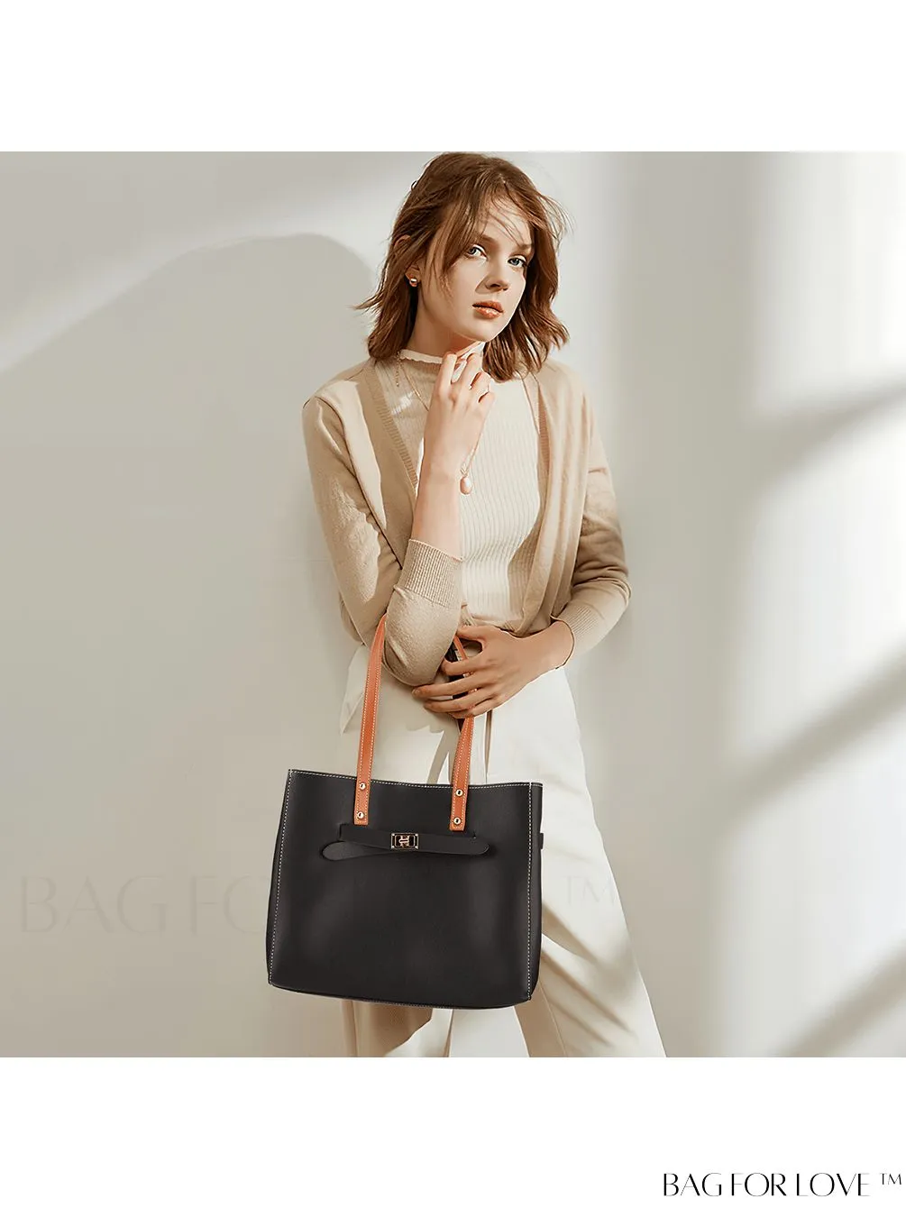BagForLove - ATARNI Womens Large Capacity PU Shoulder Tote and Handbag Set