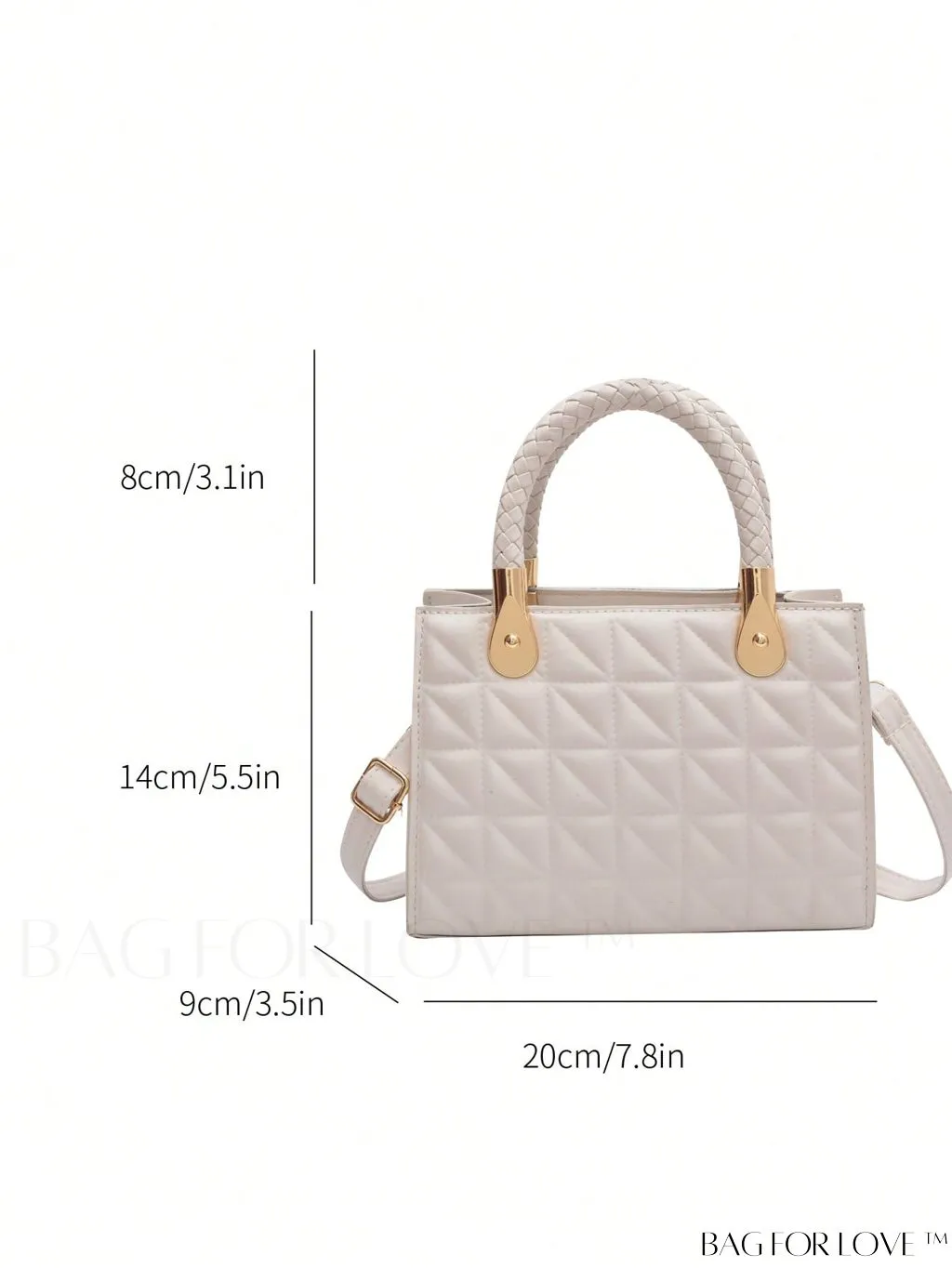 BagForLove - Braided Mini Straw Bag with Zipper Closure and Contrast Binding Detail